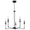 Quoizel Prescott Chandelier 5 Lights Matte Black PRC5026MBK - alternate 2